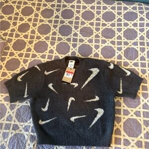 Nike Sportswear Phoenix Cozy Bouclé Short Sleeve Crop Top